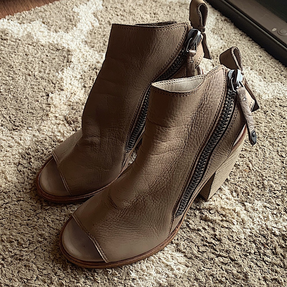Leather Open toe Boots by Dolce Vita